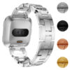 Fb.m85.ss Gallery Silver StrapsCo D Link Alloy Watch Bracelet Band Strap With Rhinestones For Fitbit Versa