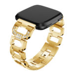 Fb.m85.yg Angle Yellow Gold StrapsCo D Link Alloy Watch Bracelet Band Strap With Rhinestones For Fitbit Versa