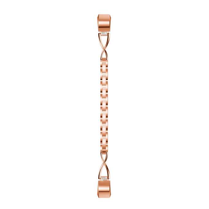 Fb.m88.rg Up Rose Gold StrapsCo Alloy Watch Bracelet Band Strap With Rhinestones For Fitbit Alta & Alta HR