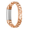 Fb.m89.rg Back Rose Gold StrapsCo Alloy Watch Bracelet Band Strap With Rhinestones For Fitbit Alta & Alta HR