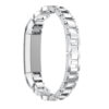 Fb.m89.ss Back Silver StrapsCo Alloy Watch Bracelet Band Strap With Rhinestones For Fitbit Alta & Alta HR