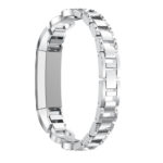 Fb.m89.ss Back Silver StrapsCo Alloy Watch Bracelet Band Strap With Rhinestones For Fitbit Alta & Alta HR