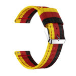 Fb.ny7.1.6.10 Back Black Red Yellow StrapsCo Multicolor Striped Nylon Watch Band Strap For Fitbit Versa