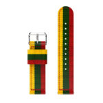 Fb.ny7.10.11.6 Up Yellow Green Red StrapsCo Multicolor Striped Nylon Watch Band Strap For Fitbit Versa