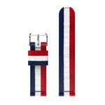 Fb.ny7.5.22.6 Up Blue White Red StrapsCo Multicolor Striped Nylon Watch Band Strap For Fitbit Versa