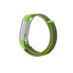 Fb.ny8.11a.7 Back Neon Green & Grey StrapsCo Woven Nylon Watch Band Strap For Fitbit Alta & Alta HR