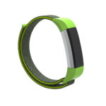 Fb.ny8.11a.7 Main Neon Green & Grey StrapsCo Woven Nylon Watch Band Strap For Fitbit Alta & Alta HR