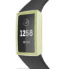 Fb.pc8.10 Front Yellow StrapsCo Silicone Rubber Protective Case For Fitbit Charge 3