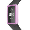 Fb.pc8.18 Front Purple StrapsCo Silicone Rubber Protective Case For Fitbit Charge 3