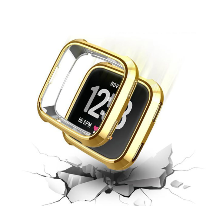 Fb.pc9.10 Alt Gold StrapsCo TPU Protective Case For Fitbit Versa