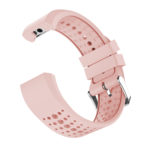 Fb.r35.13 Angle Pink StrapsCo Perforated Silicone Rubber Watch Band Strap For Fitbit Charge 2