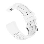 Fb.r35.22 Angle White StrapsCo Perforated Silicone Rubber Watch Band Strap For Fitbit Charge 2