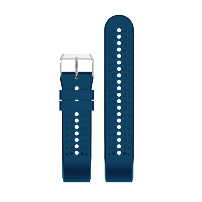 Fb.r35.5 Up Blue StrapsCo Perforated Silicone Rubber Watch Band Strap For Fitbit Charge 2