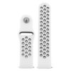 Fb.r37.22.1 Up White & Black StrapsCo Perforated Silicone Rubber Watch Band Quick Release Strap For Fitbit Versa SmallLarge