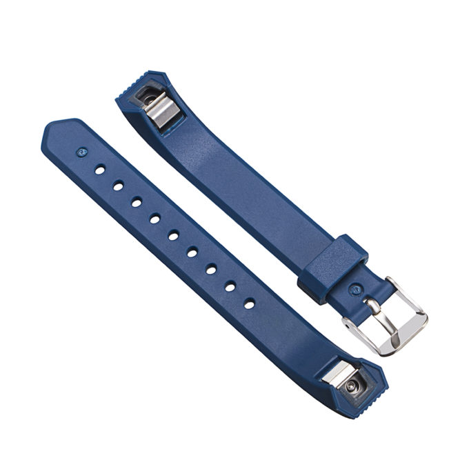Fb.r40.5 Angle Dark Blue StrapsCo Silicone Rubber Watch Band Strap For Fitbit Ace
