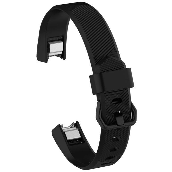 Fb.r41.1 Back Black StrapsCo Silicone Rubber Watch Band Strap For Fitbit Alta & Alta HR SmallLarge