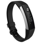 Fb.r41.1 Front Black StrapsCo Silicone Rubber Watch Band Strap For Fitbit Alta & Alta HR SmallLarge