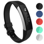 Fb.r41.1 Gallery Black StrapsCo Silicone Rubber Watch Band Strap For Fitbit Alta & Alta HR SmallLarge