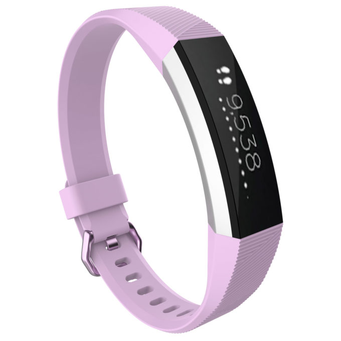 Smartwatch with nylon strap and pale pink silicone strap T-Band