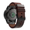 G.l1.2.mb Back Brown StrapsCo QuickFit 22 Leather Watch Band Strap With Black Buckle For Garmin Fenix 5 & Forerunner 935 & Instinct