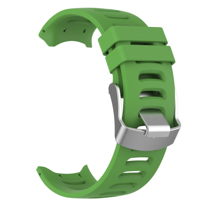 G.r28.11 Back Green StrapsCo Silicone Rubber Replacement Watch Band Strap For Garmin Forerunner 610