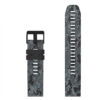 G.r29.7.mb Grey Camo Up StrapsCo QuickFit 22 Silicone Rubber Watch Band Strap With Black Buckle For Garmin Fenix 5 & Forerunner 935 & Instinct