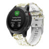 G.r30.f Main White & Gold Fairies StrapsCo QuickFit 22 Silicone Rubber Watch Band Strap For Garmin Fenix 5 & Forerunner 935 & Instinct