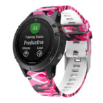 G.r30.j Main Pink Camo StrapsCo QuickFit 22 Silicone Rubber Watch Band Strap For Garmin Fenix 5 & Forerunner 935 & Instinct