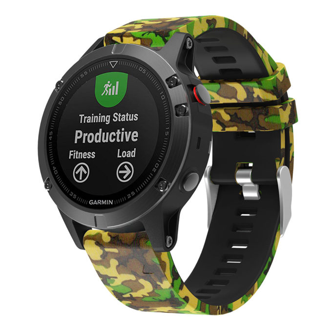 G.r30.p Main Hunter Camo StrapsCo QuickFit 22 Silicone Rubber Watch Band Strap For Garmin Fenix 5 & Forerunner 935 & Instinct