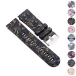 G.r31.c Gallery Black & Gold Fairies StrapsCo QuickFit 22 Silicone Rubber Watch Band Strap For Garmin Fenix 5 & Forerunner 935 & Instinct