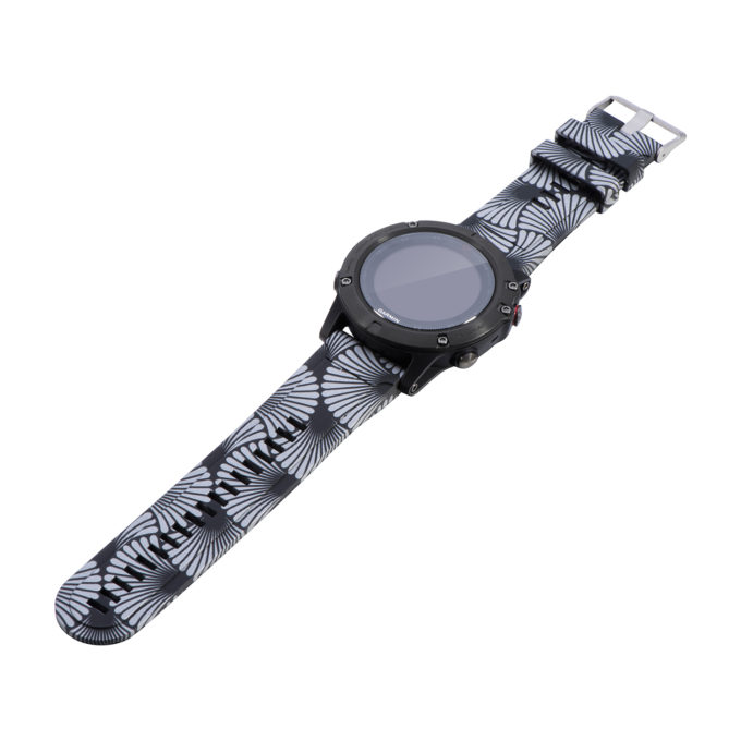 G.r31.e Alt Hypno Black StrapsCo QuickFit 22 Silicone Rubber Watch Band Strap For Garmin Fenix 5 & Forerunner 935 & Instinct
