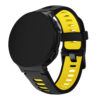 G.r32.1.10.mb Main Black & Yellow StrapsCo Silicone Rubber Replacement Watch Band Strap With Black Buckle For Garmin Forerunner & Approach