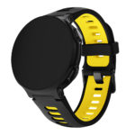 G.r32.1.10.mb Main Black & Yellow StrapsCo Silicone Rubber Replacement Watch Band Strap With Black Buckle For Garmin Forerunner & Approach