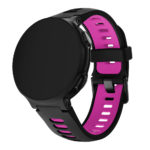 G.r32.1.13.mb Main Black & Pink StrapsCo Silicone Rubber Replacement Watch Band Strap With Black Buckle For Garmin Forerunner & Approach