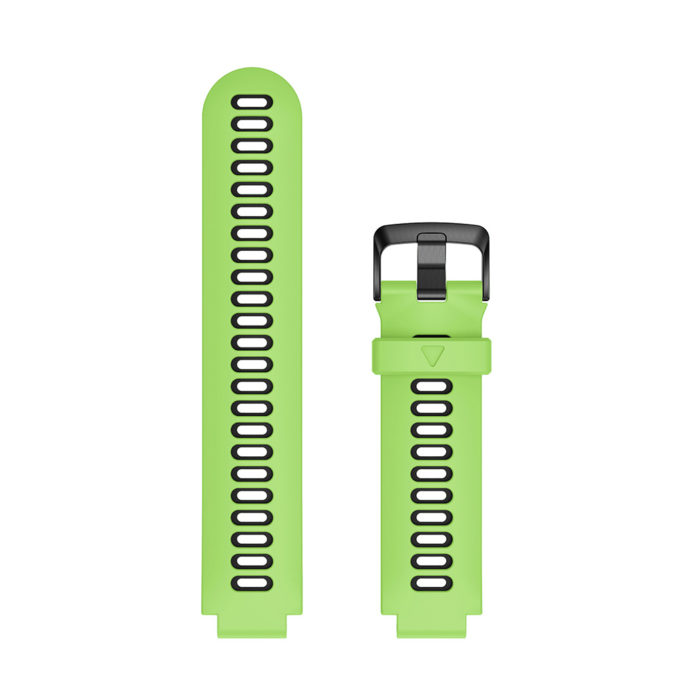 G.r32.11.1.mb Up Green & Black StrapsCo Silicone Rubber Replacement Watch Band Strap With Black Buckle For Garmin Forerunner & Approach