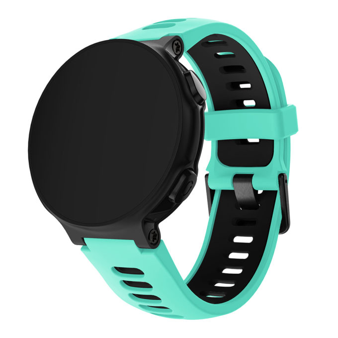G.r32.11a.1.mb Main Mint Green & Black StrapsCo Silicone Rubber Replacement Watch Band Strap With Black Buckle For Garmin Forerunner & Approach