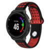 G.r33.1.6 Main Black & Red StrapsCo Perforated Silicone Rubber Watch Band Strap For Garmin Forerunner & Approach