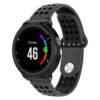G.r33.7a.1 Main Dark Grey & Black StrapsCo Perforated Silicone Rubber Watch Band Strap For Garmin Forerunner & Approach
