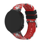 G.r34 Main Red Camo StrapsCo Silicone Rubber Watch Band Strap For Garmin Forerunner 200 230 235 620 630 735XT & Approach S5S6S20
