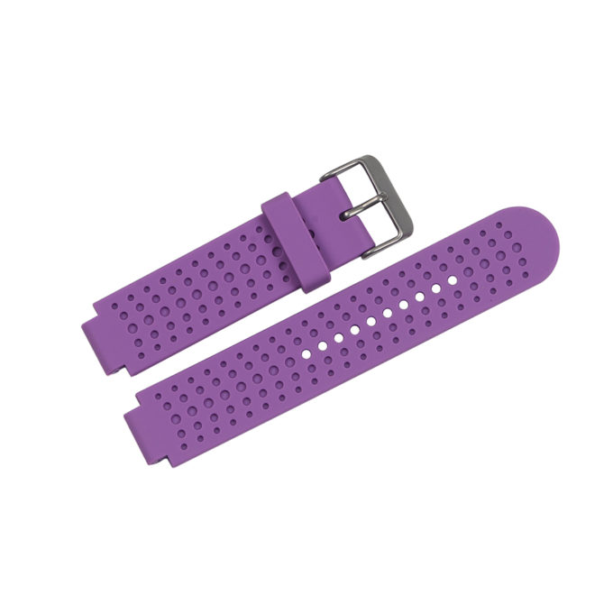 G.r36.18 Angle Purple StrapsCo Silicone Rubber Watch Band Strap For Garmin Forerunner 25 (Large Version)