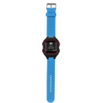 G.r36.5 Main Blue StrapsCo Silicone Rubber Watch Band Strap For Garmin Forerunner 25 (Large Version)