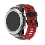 G.r37.6.mb Main Red Camo StrapsCo Silicone Rubber Replacement Watch Band Strap With Black Buckle For Garmin Fenix 5X 3 3 HR