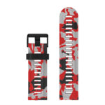 G.r37.6.mb Up Red Camo StrapsCo Silicone Rubber Replacement Watch Band Strap With Black Buckle For Garmin Fenix 5X 3 3 HR