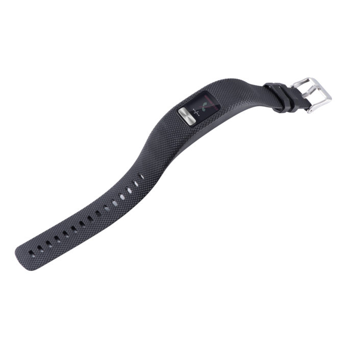 G.r38.1 Alt Black StrapsCo Silicone Rubber Watch Band Strap For Garmin Vivofit 4 Small Large