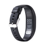 G.r38.1 Back Black StrapsCo Silicone Rubber Watch Band Strap For Garmin Vivofit 4 Small Large