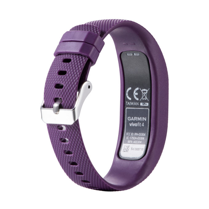 G.r38.18 Back Purple StrapsCo Silicone Rubber Watch Band Strap For Garmin Vivofit 4 Small Large