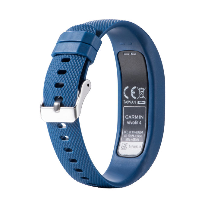 G.r38.5 Back Dark Blue StrapsCo Silicone Rubber Watch Band Strap For Garmin Vivofit 4 Small Large