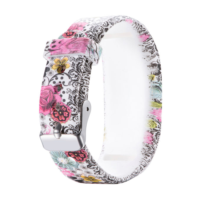G.r39.o Back Floral Paisley StrapsCo Silicone Rubber Replacement Watch Band Strap For Garmin Vivofit JR