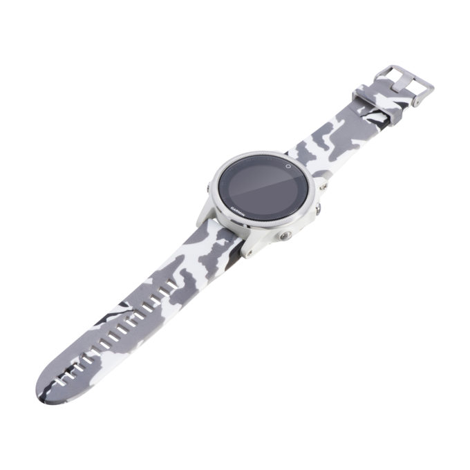 G.r40.f Main Camo White StrapsCo QuickFit 20 Silicone Rubber Replacement Watch Band Strap For Garmin Fenix 5S