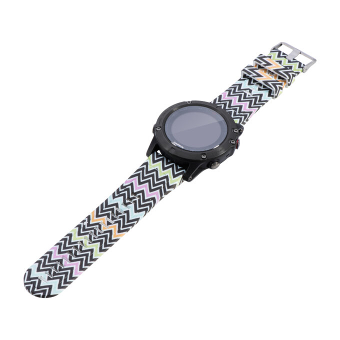 G.r41.a Main Chevron StrapsCo QuickFit 26 Silicone Rubber Replacement Watch Band Strap For Garmin Fenix 5X 3 3 HR